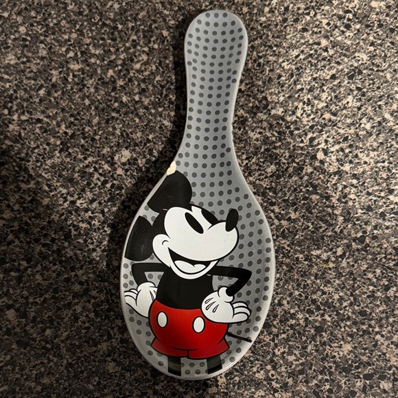 Disney Other - Disney Mickey Mouse Gray and Red Spoon Rest